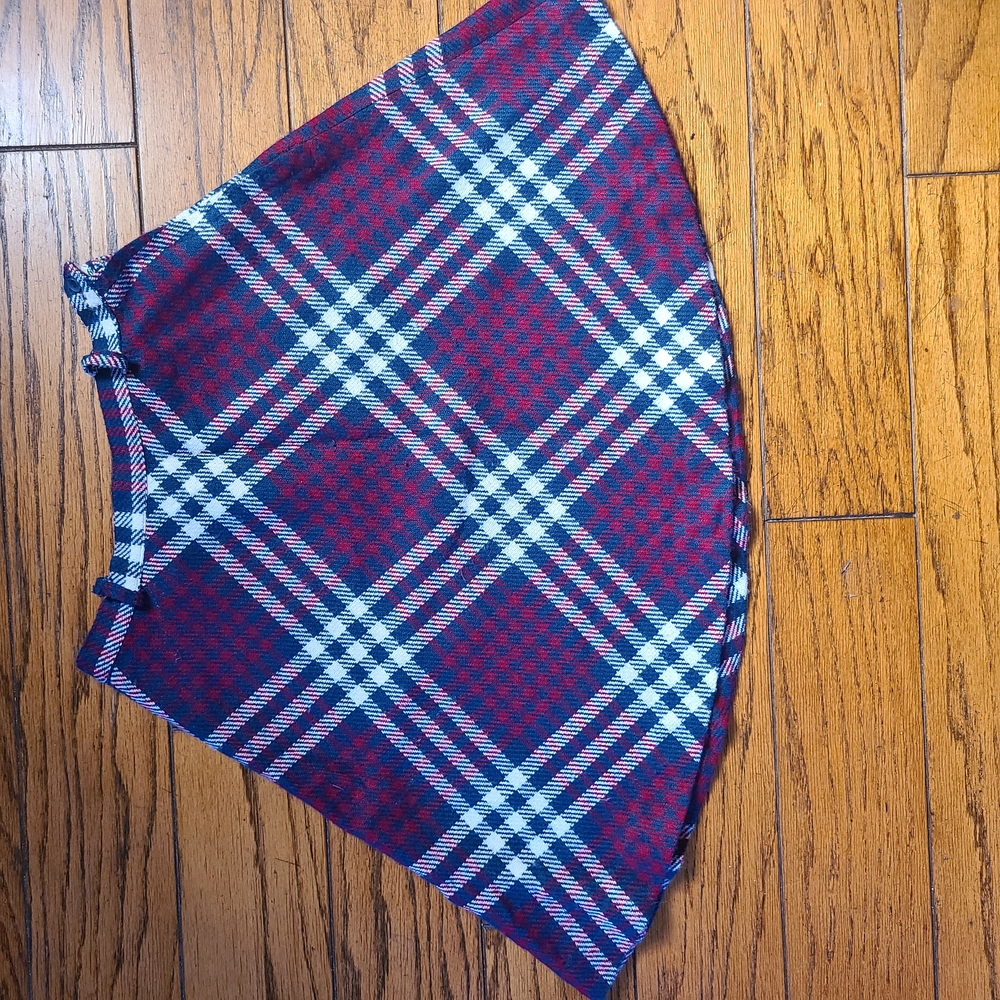 Plaid Red and Blue Women's Skirt